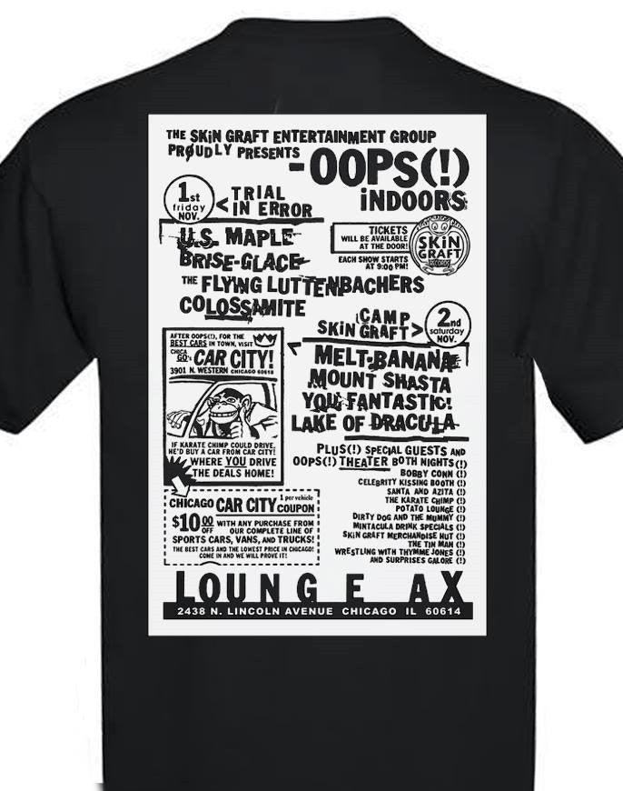 SKiN GRAFT Records "Oops (!) Indoors 1996" T-Shirt - One Revolver Surfboards