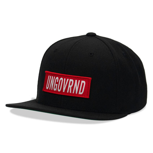 One Revolver Surfboards - Ungovrnd Red Patch Flatbill SnapBack Hat HEADWEAR