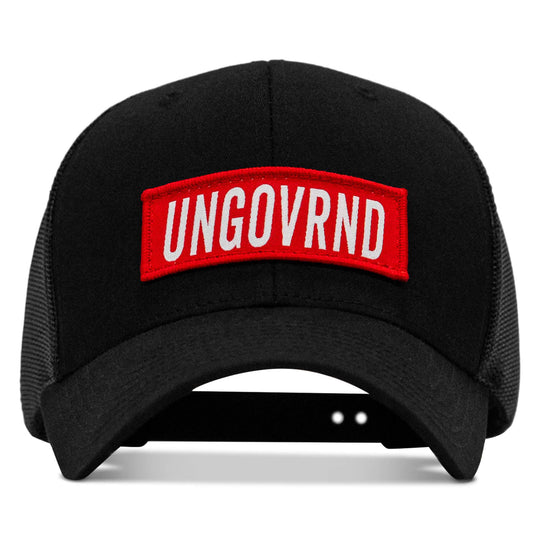 One Revolver Surfboards - Ungovrnd Red Patch Snapback Hat HEADWEAR