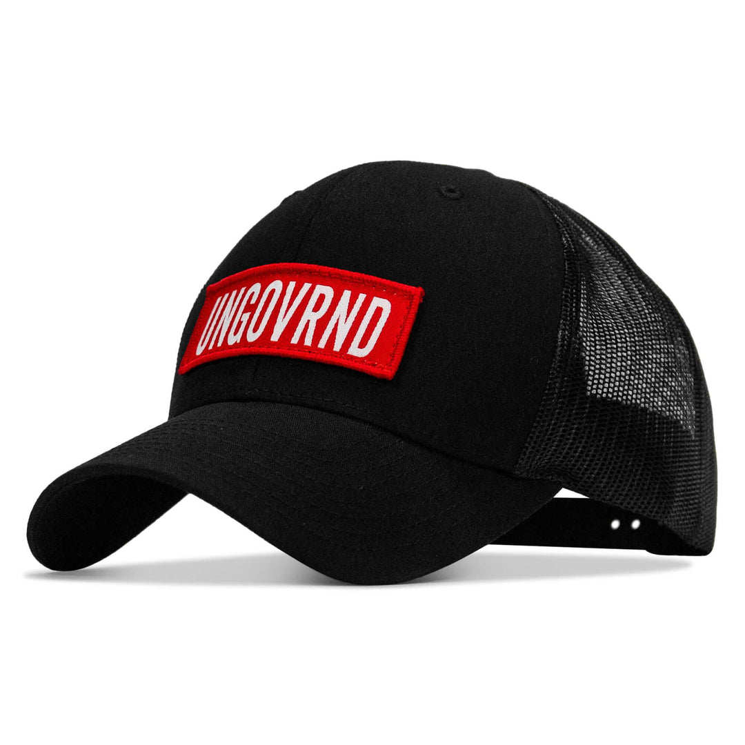 One Revolver Surfboards - Ungovrnd Red Patch Snapback Hat HEADWEAR