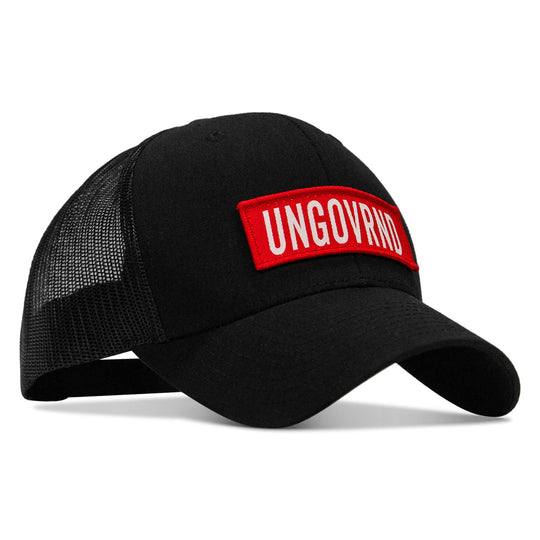 One Revolver Surfboards - Ungovrnd Red Patch Snapback Hat HEADWEAR