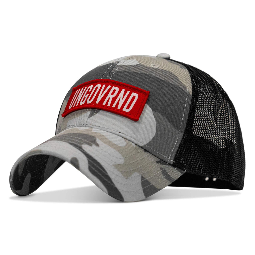 One Revolver Surfboards - Ungovrnd Red Patch Snapback Hat HEADWEAR