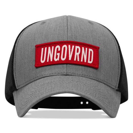 One Revolver Surfboards - Ungovrnd Red Patch Snapback Hat HEADWEAR