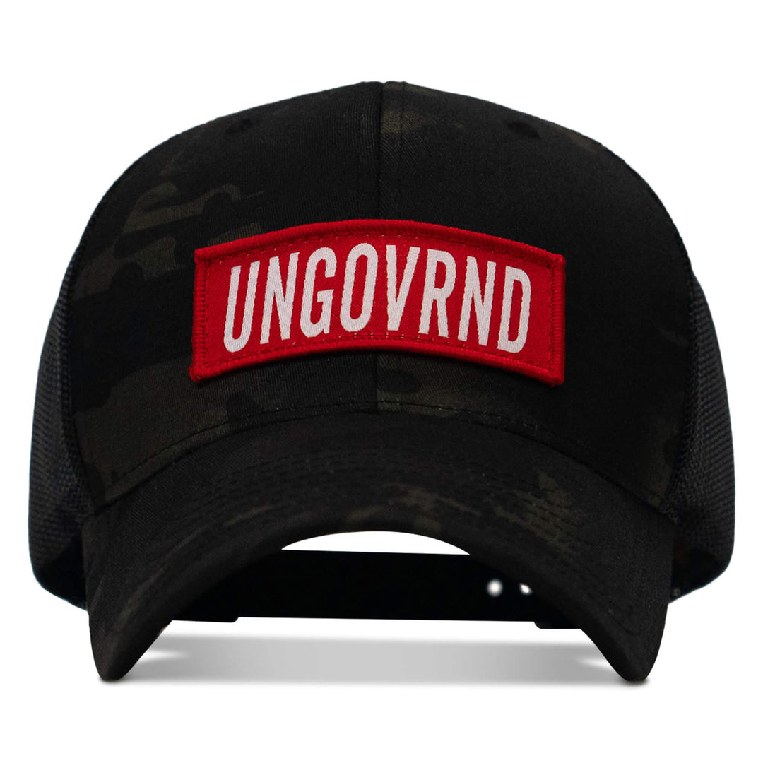One Revolver Surfboards - Ungovrnd Red Patch Snapback Hat HEADWEAR