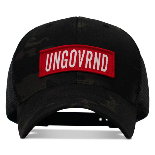 One Revolver Surfboards - Ungovrnd Red Patch Snapback Hat HEADWEAR