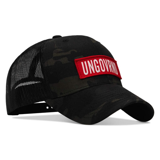 One Revolver Surfboards - Ungovrnd Red Patch Snapback Hat HEADWEAR