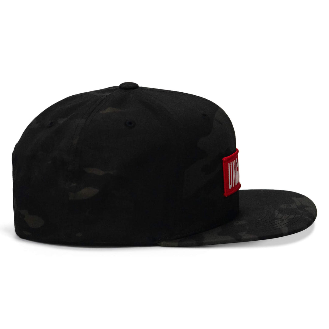 One Revolver Surfboards - Ungovrnd Red Patch Flatbill SnapBack Hat HEADWEAR