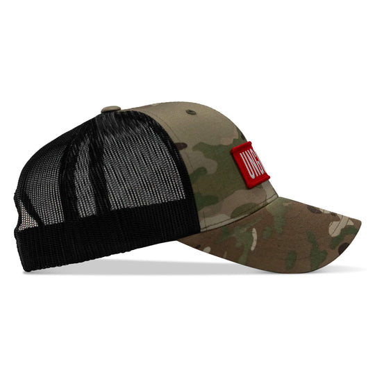 One Revolver Surfboards - Ungovrnd Red Patch Snapback Hat HEADWEAR