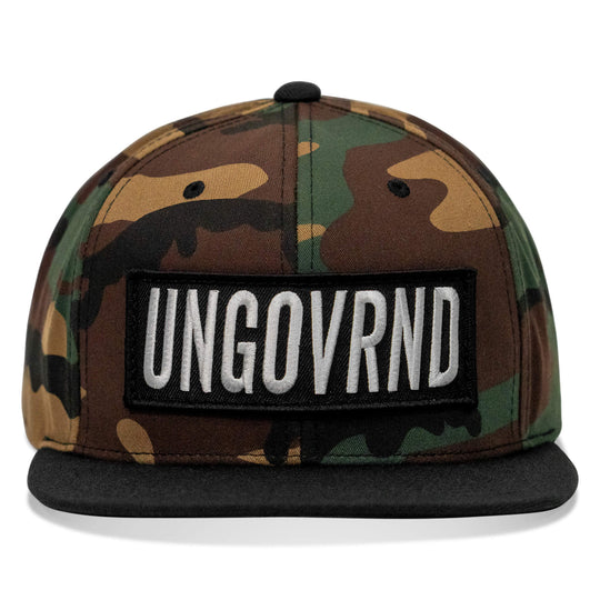 One Revolver Surfboards - Ungovrnd Oversized Patch Flatbill SnapBack Hat HEADWEAR
