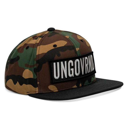 One Revolver Surfboards - Ungovrnd Oversized Patch Flatbill SnapBack Hat HEADWEAR