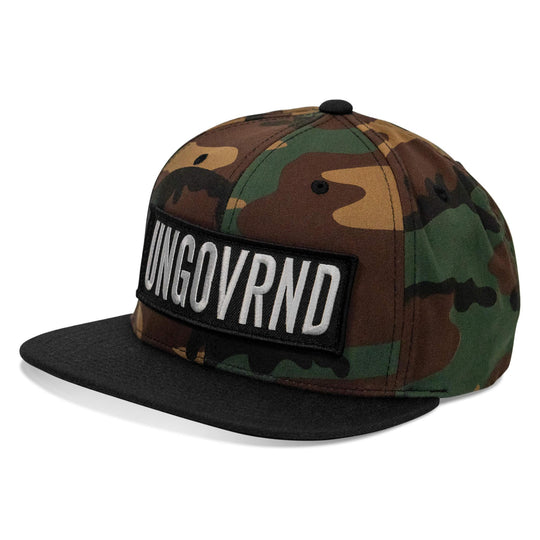 One Revolver Surfboards - Ungovrnd Oversized Patch Flatbill SnapBack Hat HEADWEAR