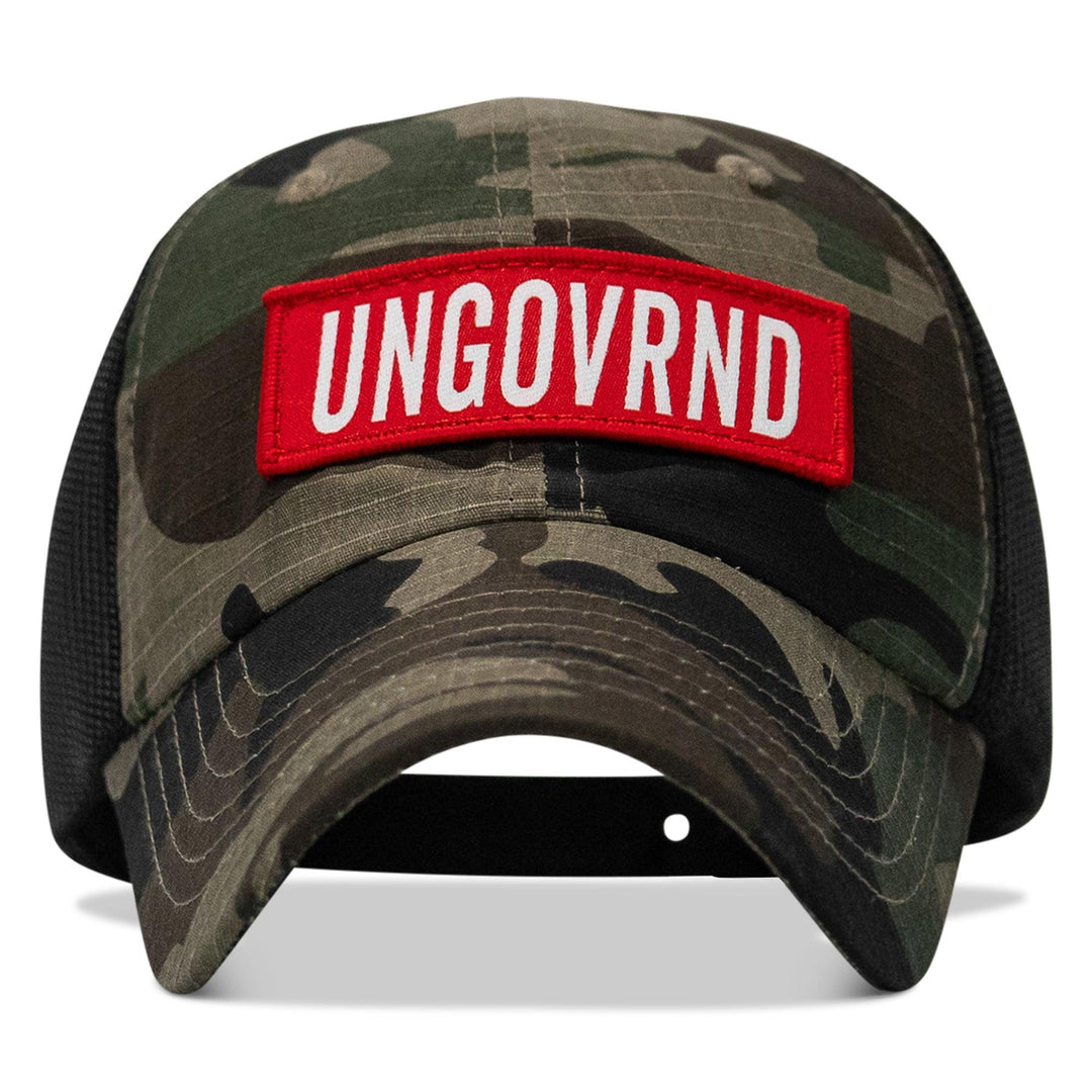 One Revolver Surfboards - Ungovrnd Patch Tactical Ripstop Mesh Snapback Hat HEADWEAR