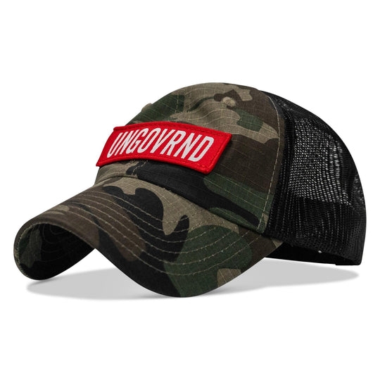 One Revolver Surfboards - Ungovrnd Patch Tactical Ripstop Mesh Snapback Hat HEADWEAR
