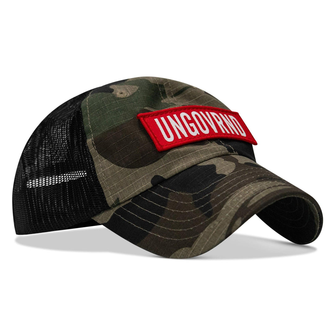 One Revolver Surfboards - Ungovrnd Patch Tactical Ripstop Mesh Snapback Hat HEADWEAR