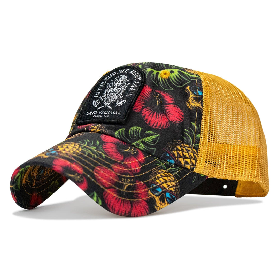 One Revolver Surfboards - In The End, We Meet Again - Until Valhalla Patch Tactical Ripstop Mesh Snapback Hat HEADWEAR