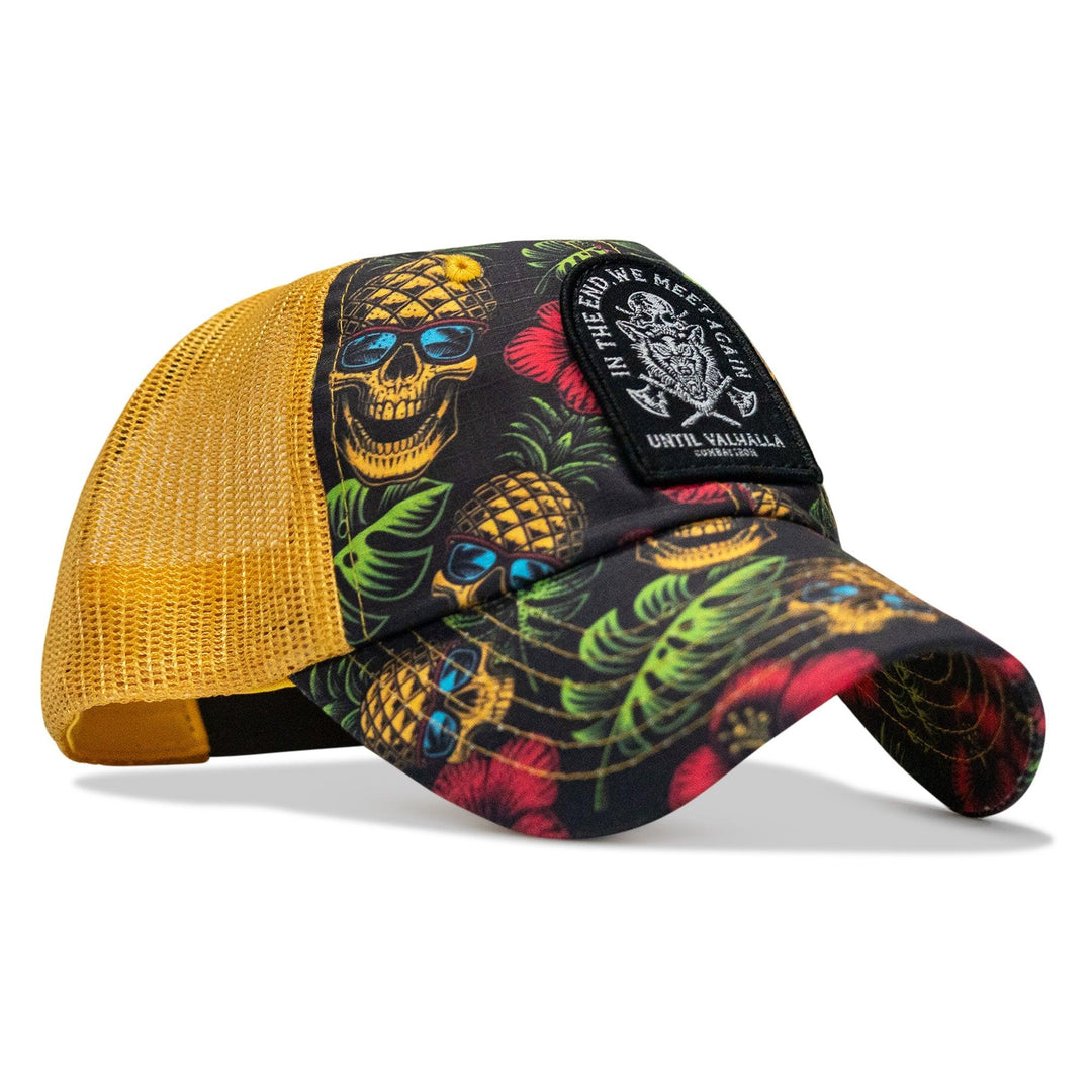 One Revolver Surfboards - In The End, We Meet Again - Until Valhalla Patch Tactical Ripstop Mesh Snapback Hat HEADWEAR