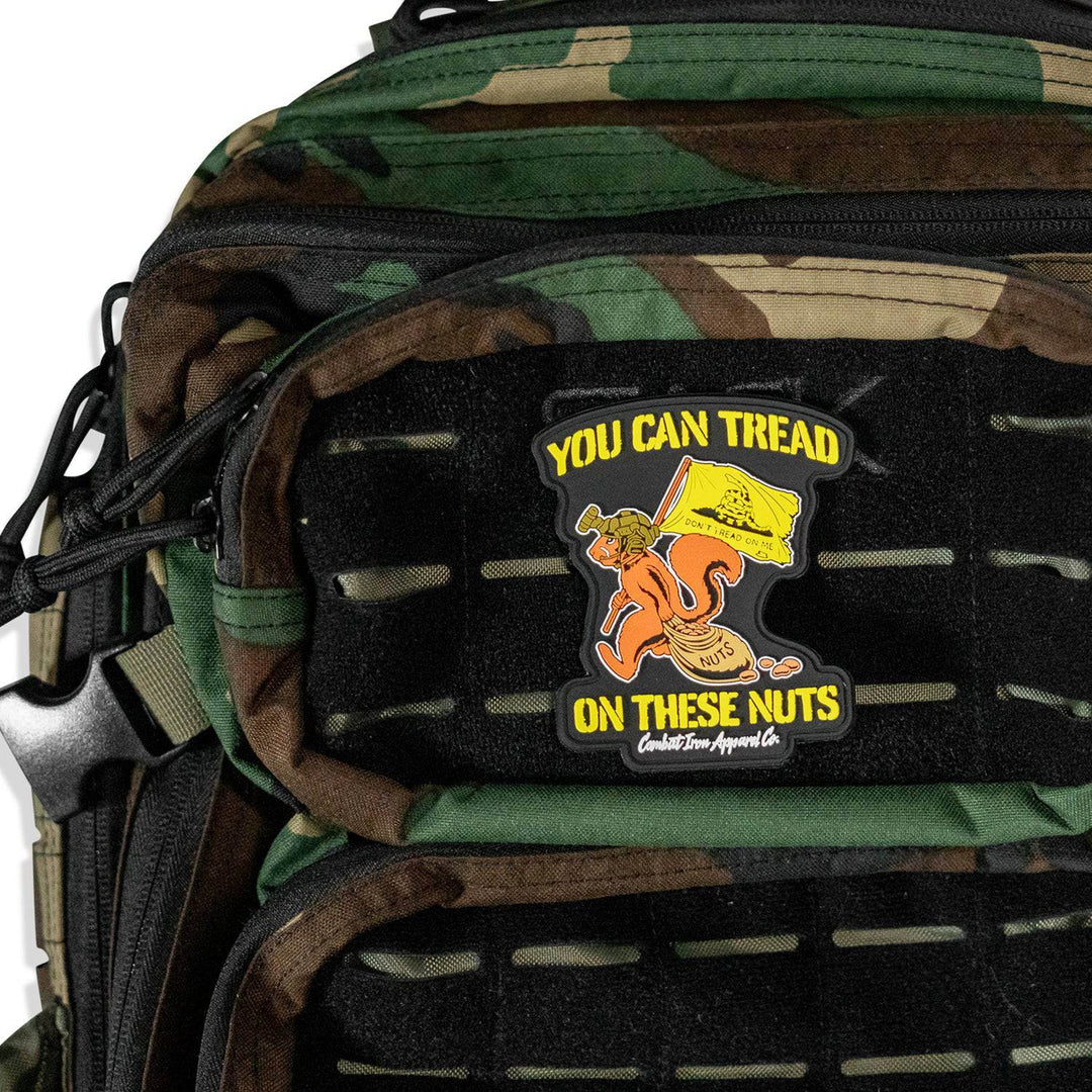 You Can Tread On These Nuts Tactical Squirrel PVC Patch - One Revolver Surfboards