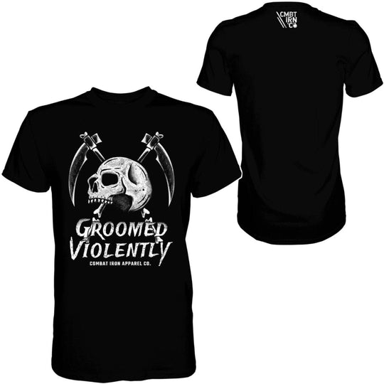 Groomed Violently Skull Men's T-Shirt - One Revolver Surfboards