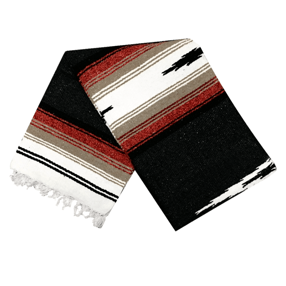 Black Baja Multi Diamond Yoga Blanket - One Revolver Surfboards