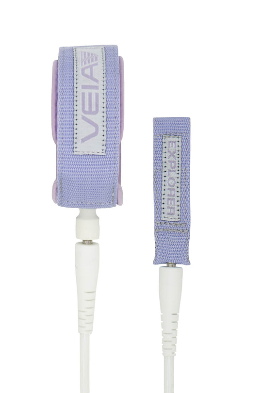 Explorer 6' Comp Leash - Lilac - One Revolver Surfboards