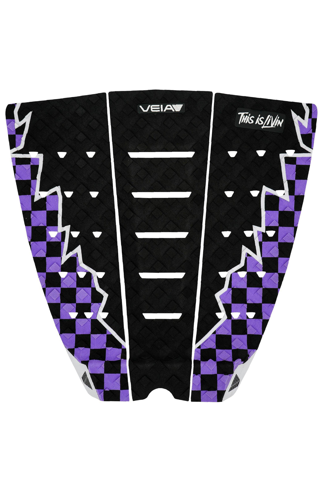 THIS IS LIVIN Explorer 3 Piece Pad - Purple Checkered/Night - One Revolver Surfboards