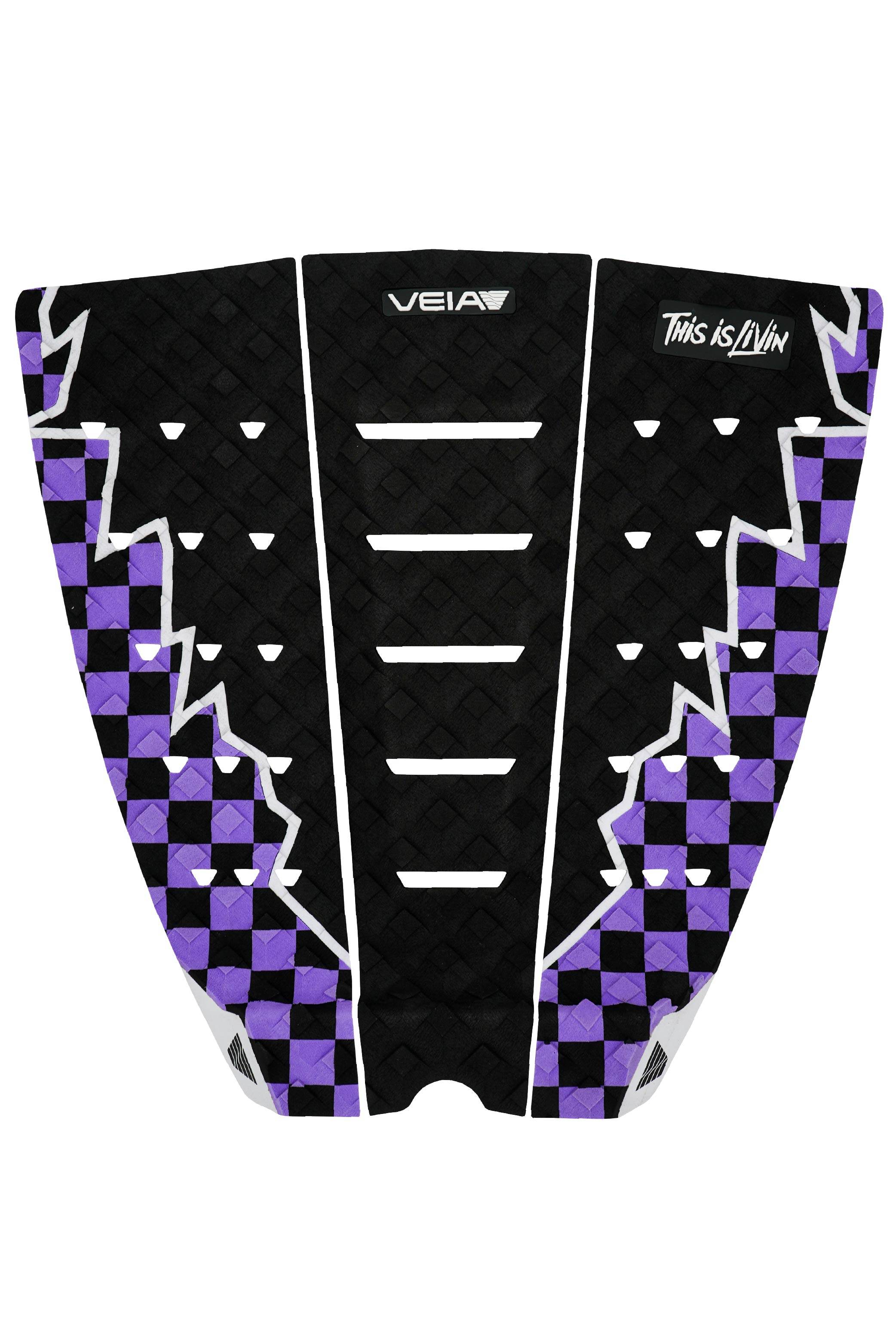 THIS IS LIVIN Explorer 3 Piece Pad - Purple Checkered/Night - One Revolver Surfboards