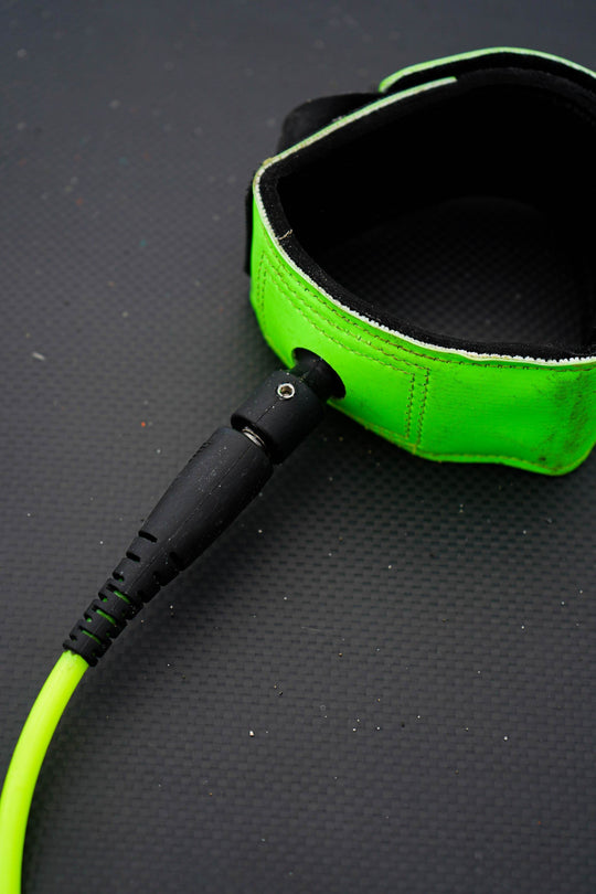 JJF Pro 5' Comp Leash - Hi Vis Green - One Revolver Surfboards