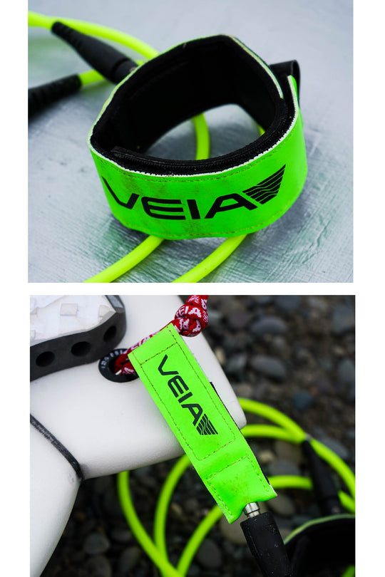 JJF Pro 5' Comp Leash - Hi Vis Green