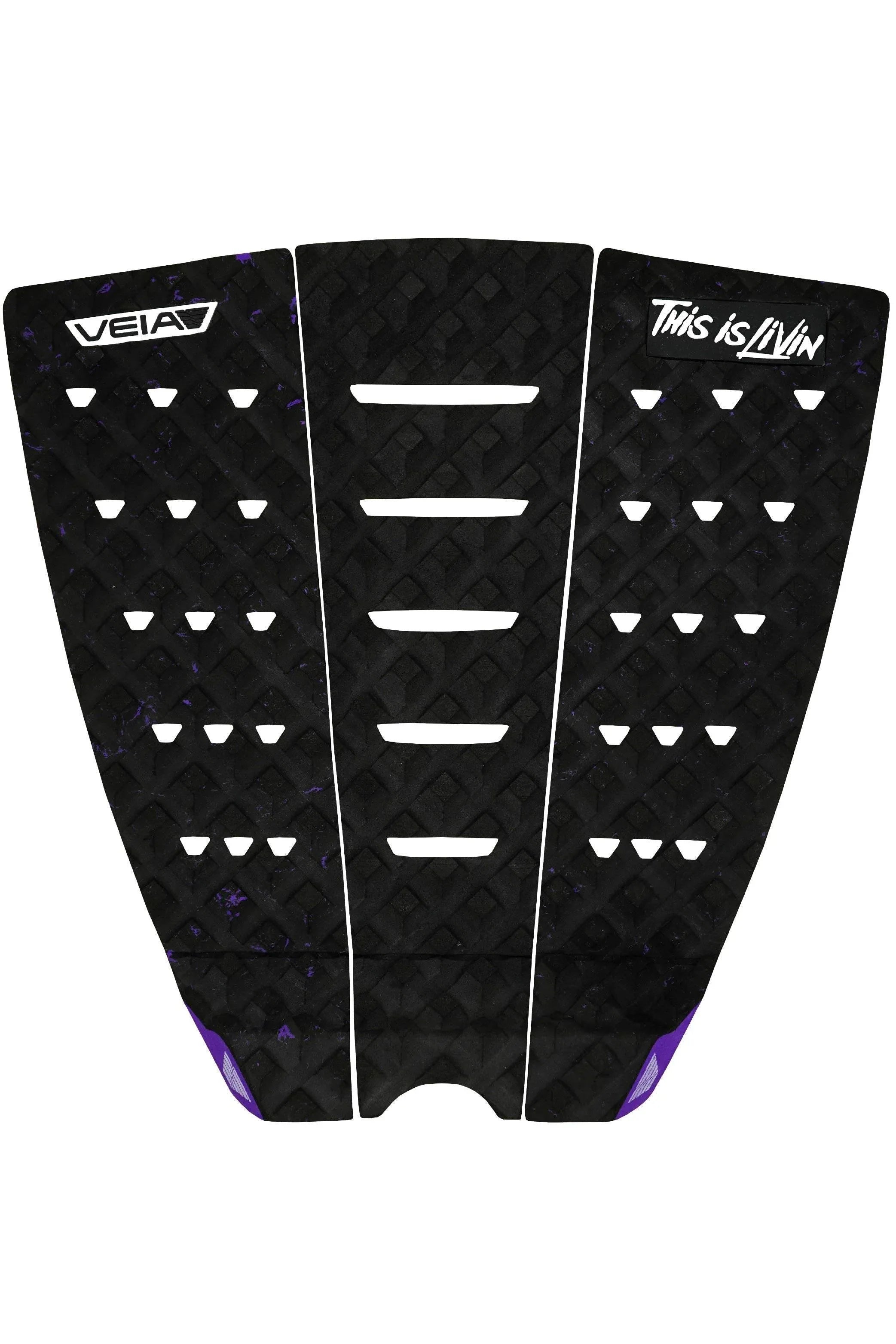 One Revolver Surfboards - THIS IS LIVIN Explorer 3 Piece Squash Pad - Purple/Space Traction