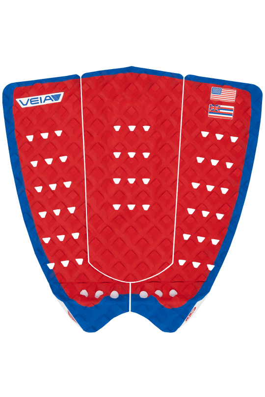 JJF USA Round Tail Pro Pad - USA Red/Blue - One Revolver Surfboards