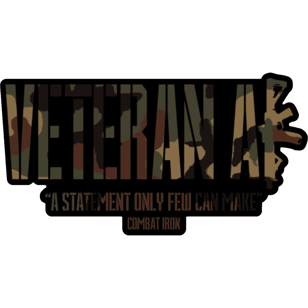 Veteran AF Camo Decal Sticker - One Revolver Surfboards