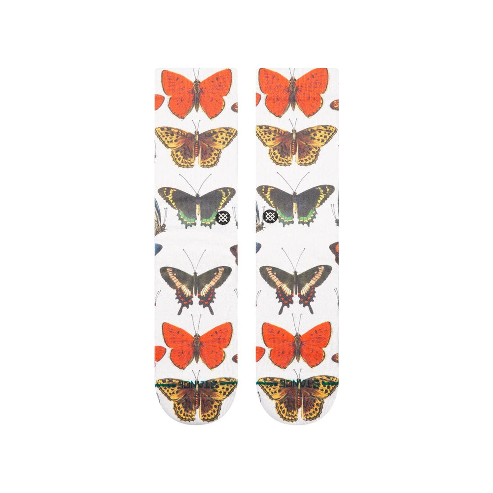 Stance Poly Blend Crew Sock - Flutterby - Canvas - One Revolver Surfboards