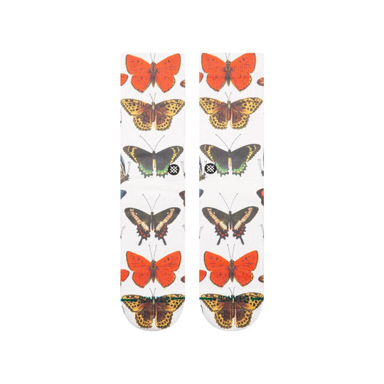 Stance Poly Blend Crew Sock - Flutterby - Canvas - One Revolver Surfboards