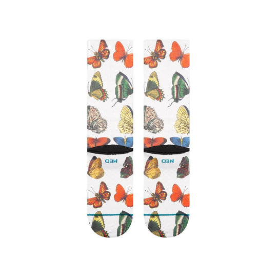 Stance Poly Blend Crew Sock - Flutterby - Canvas - One Revolver Surfboards