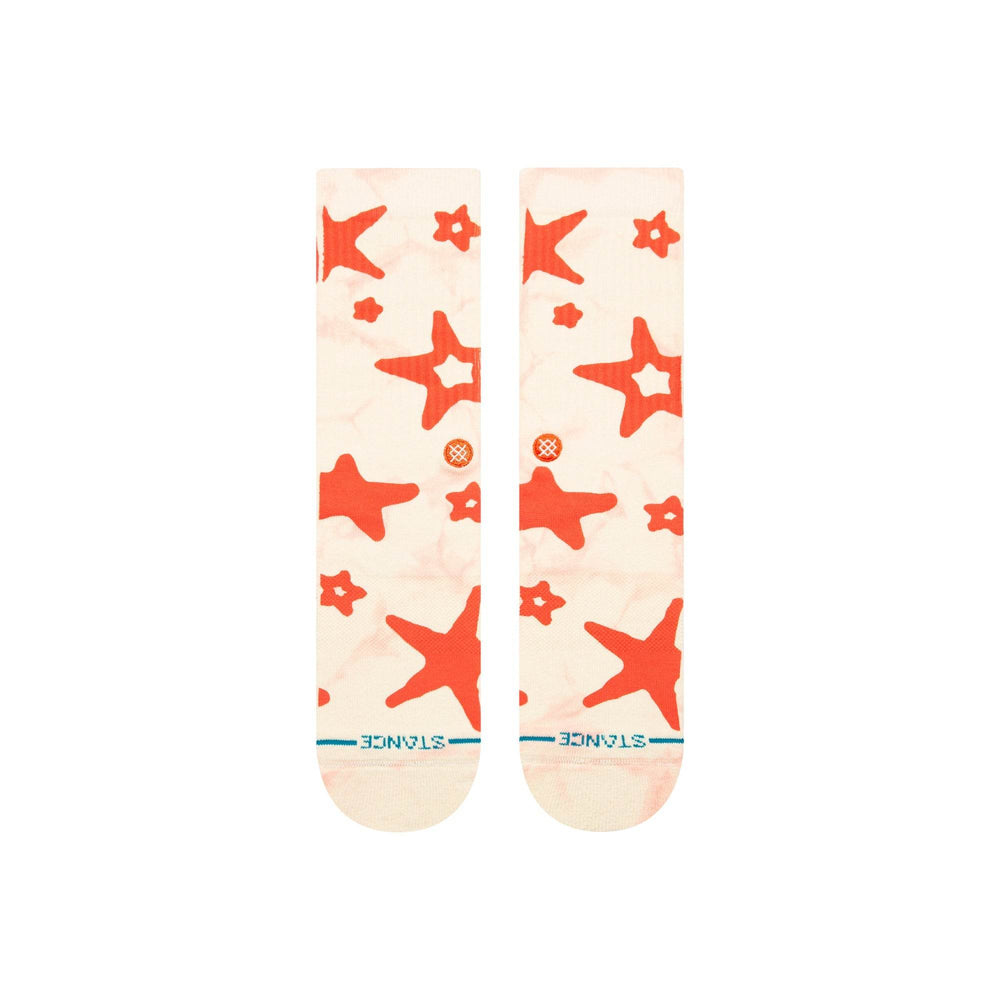 Stance Starry Eyed Crew Socks - Cream - One Revolver Surfboards