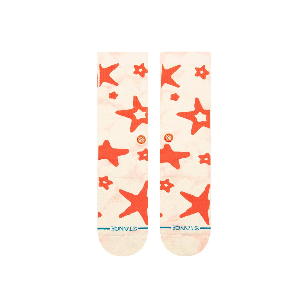 Stance Starry Eyed Crew Socks - Cream - One Revolver Surfboards