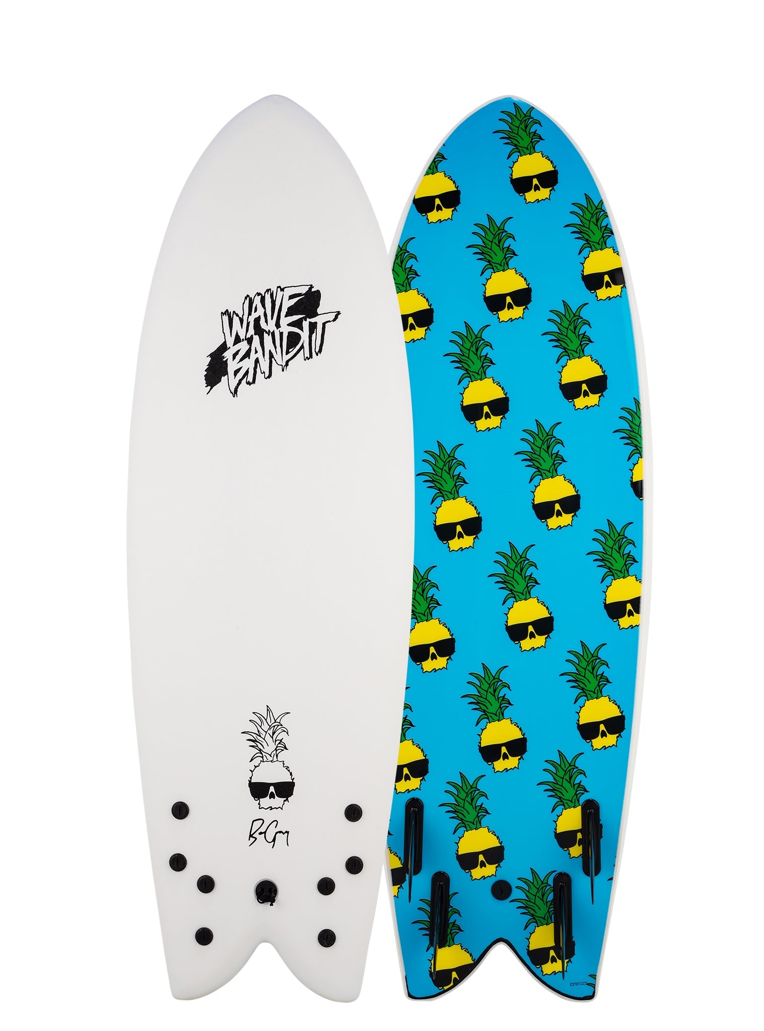 Retro Fish x Ben Gravy (5'8"Quad) - One Revolver Surfboards