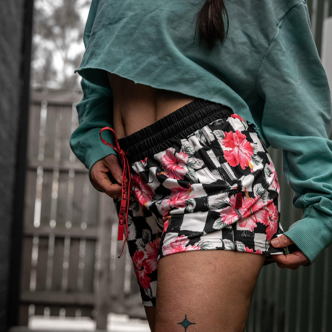 One Revolver Surfboards - Women’s Studio Flex Training &amp; Recovery Shorts | 4" SHORTS | WOMEN