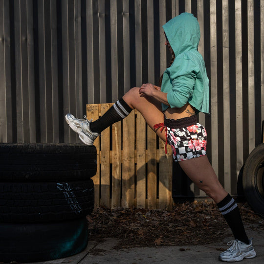 One Revolver Surfboards - Women’s Studio Flex Training &amp; Recovery Shorts | 4" SHORTS | WOMEN
