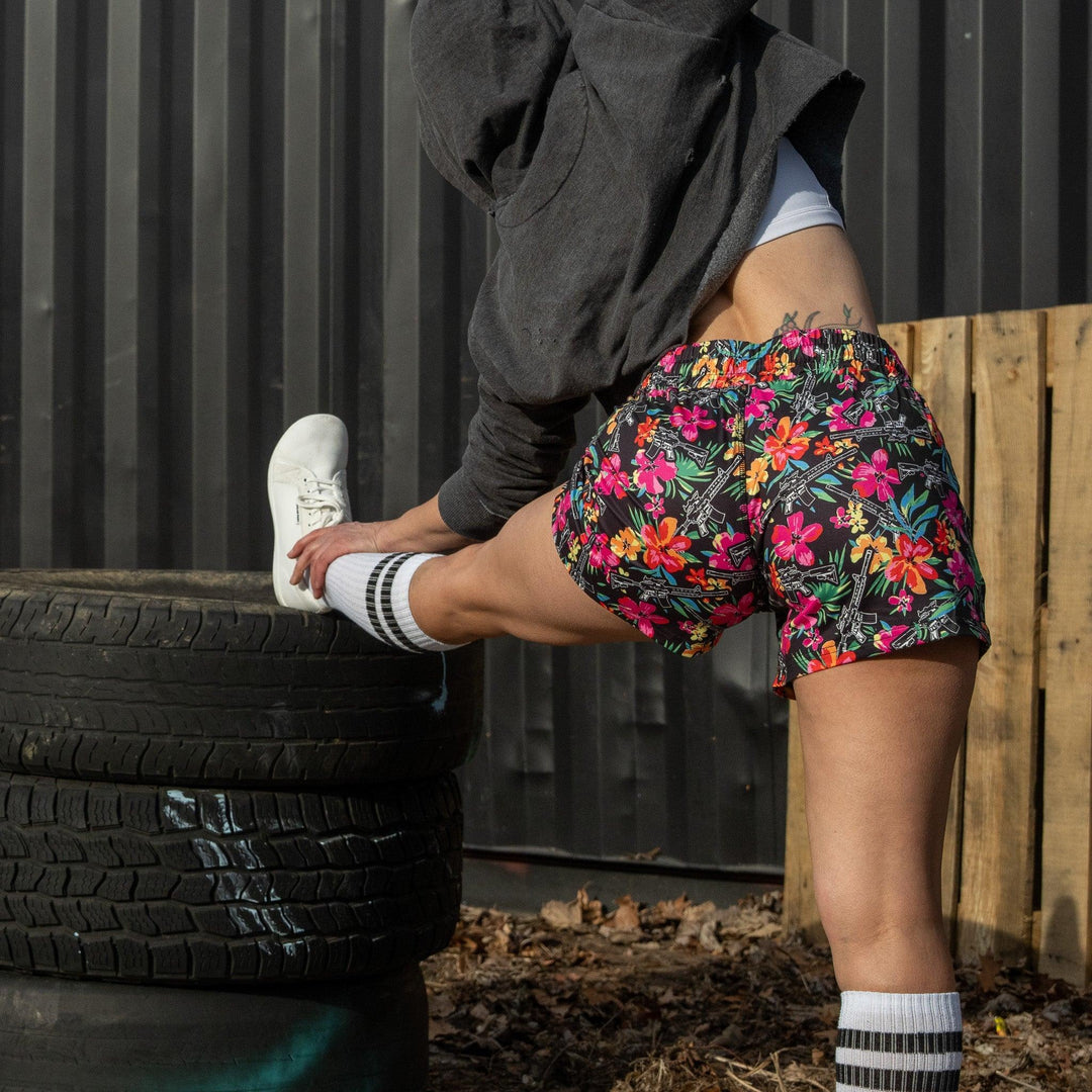 One Revolver Surfboards - Women’s Studio Flex Training &amp; Recovery Shorts | 4" SHORTS | WOMEN