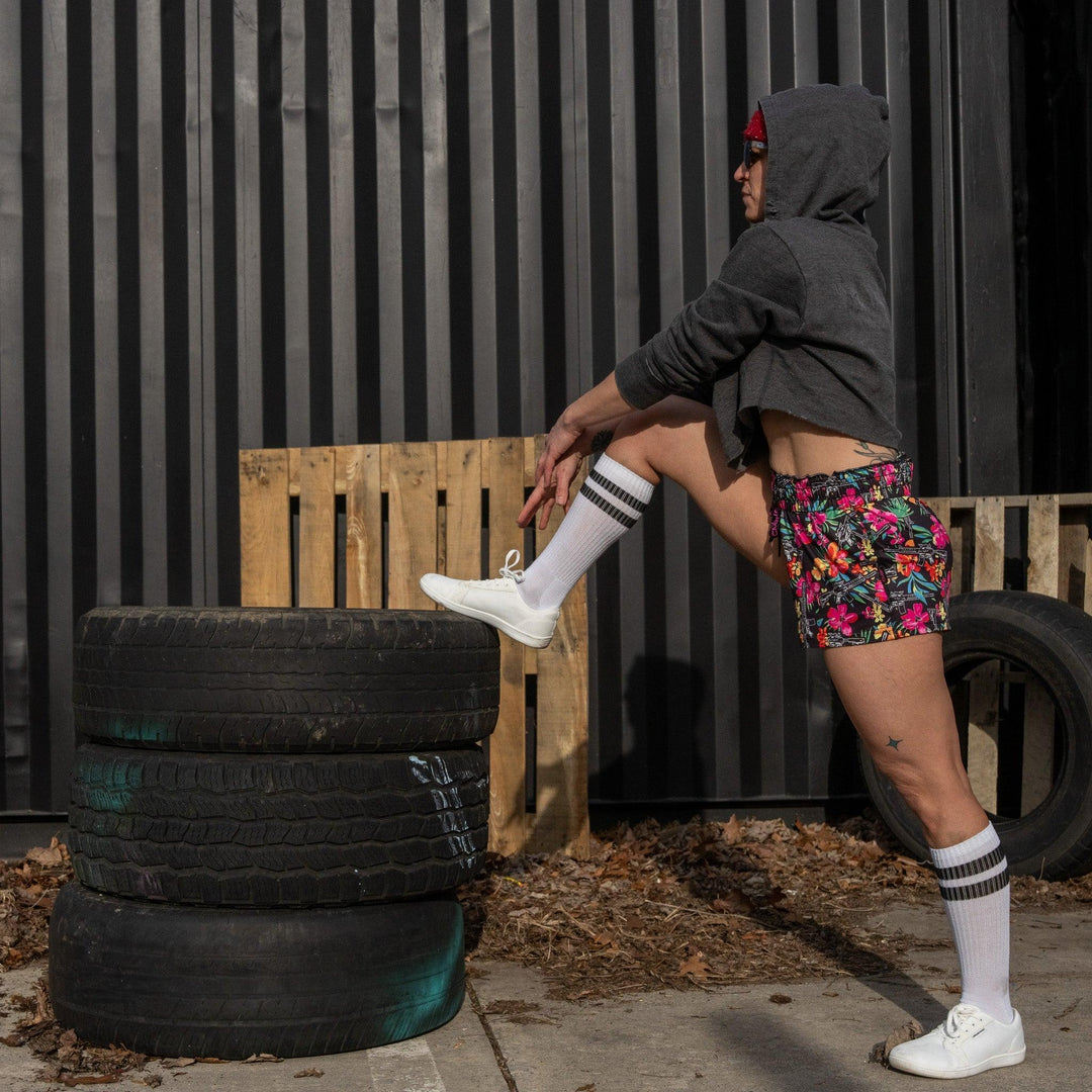 One Revolver Surfboards - Women’s Studio Flex Training &amp; Recovery Shorts | 4" SHORTS | WOMEN