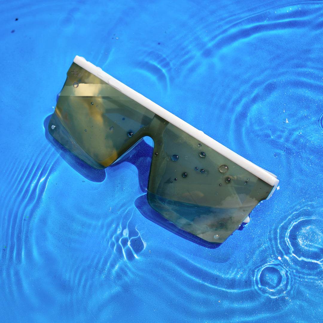Tidal Wave - Matte Off White - Sean Silveira - 24K Gold Lens Polarized - One Revolver Surfboards