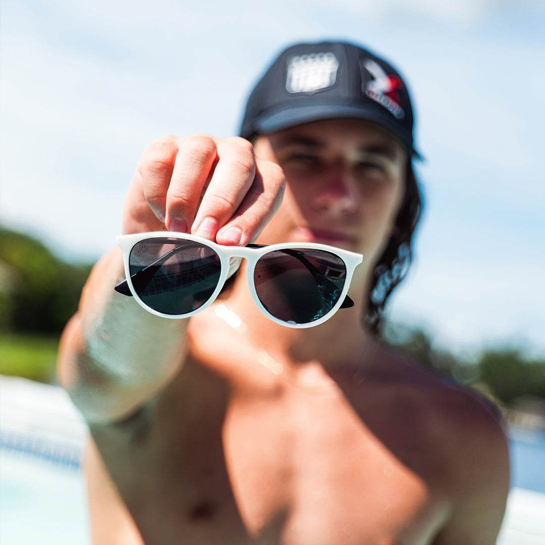 Hurricane - Matte Off White - Jett Lambert - Jet Black Polarized - One Revolver Surfboards