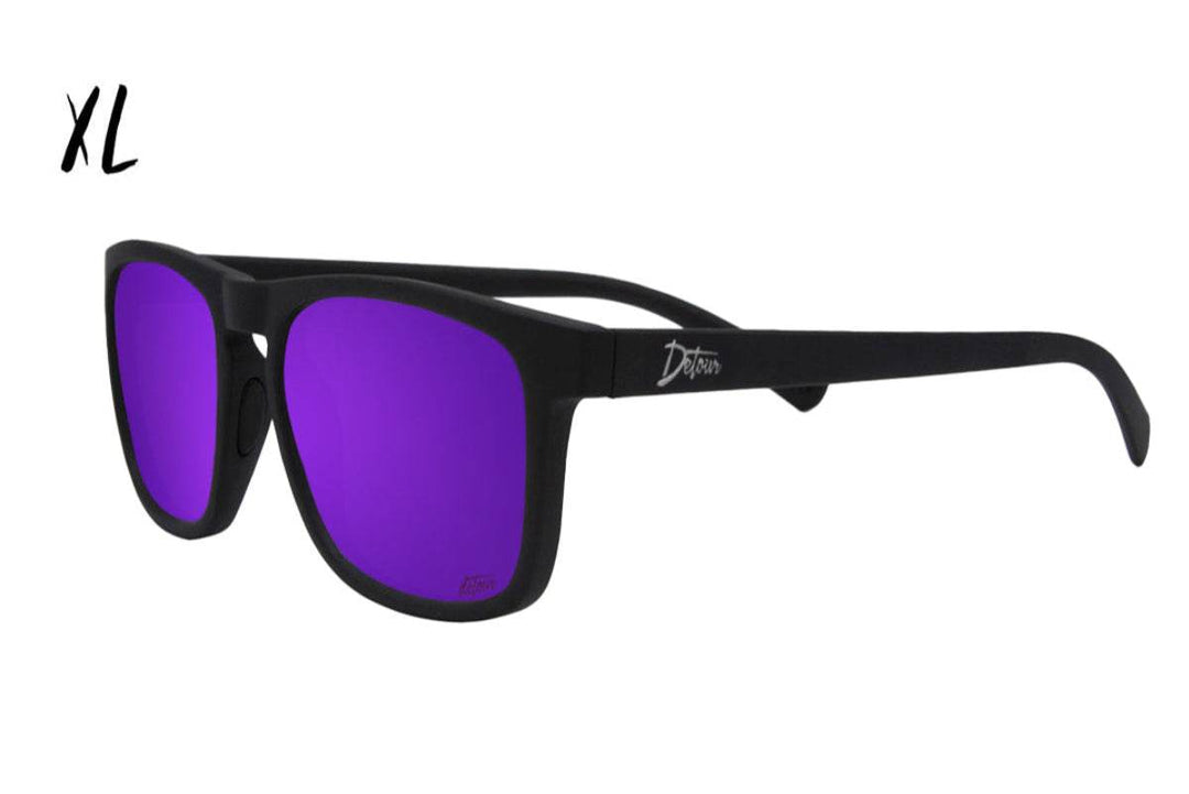 Floaties XL - Matte Black - Purple Lens Polarized - One Revolver Surfboards
