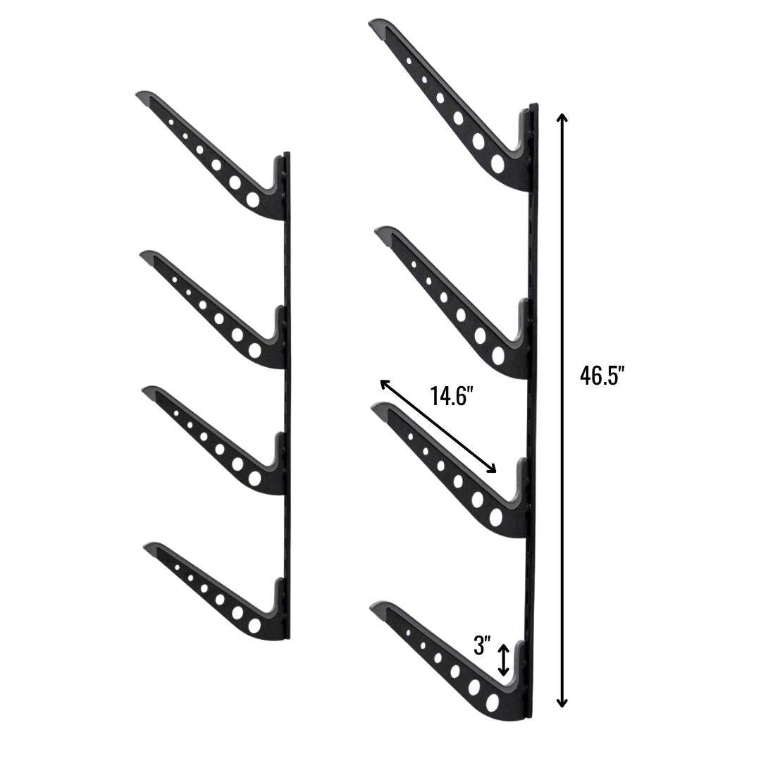 Outerbanks Surfboard Storage | Adjustable XSR | 4 Level | Black - One Revolver Surfboards