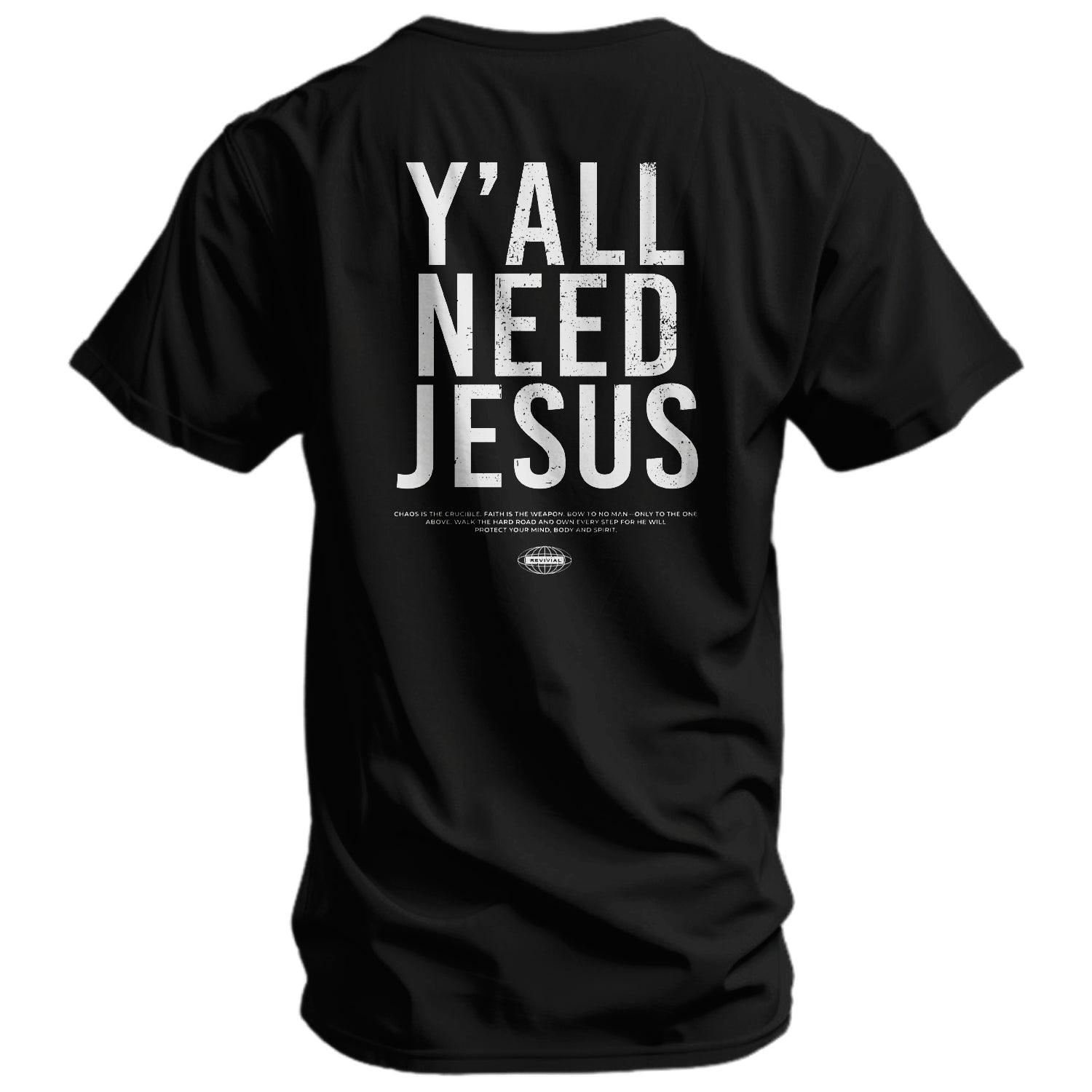 One Revolver Surfboards - Y'all Need Jesus Men's T-Shirt GRAPHIC T-SHIRT