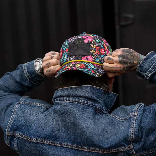One Revolver Surfboards - American Flag PVC Patch Waterproof Weekender Snapback WEEKENDER MESH SNAPBACK