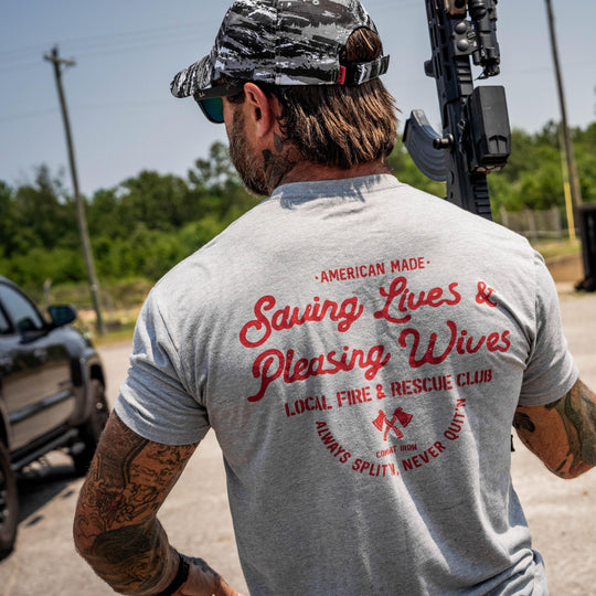 One Revolver Surfboards - Saving Lives &amp; Pleasing Wives Fire &amp; Rescue Club Men&