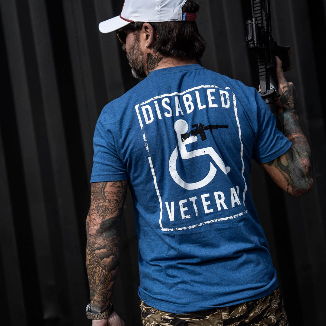 Disabled Veteran Handicap Men's T-Shirt - One Revolver Surfboards