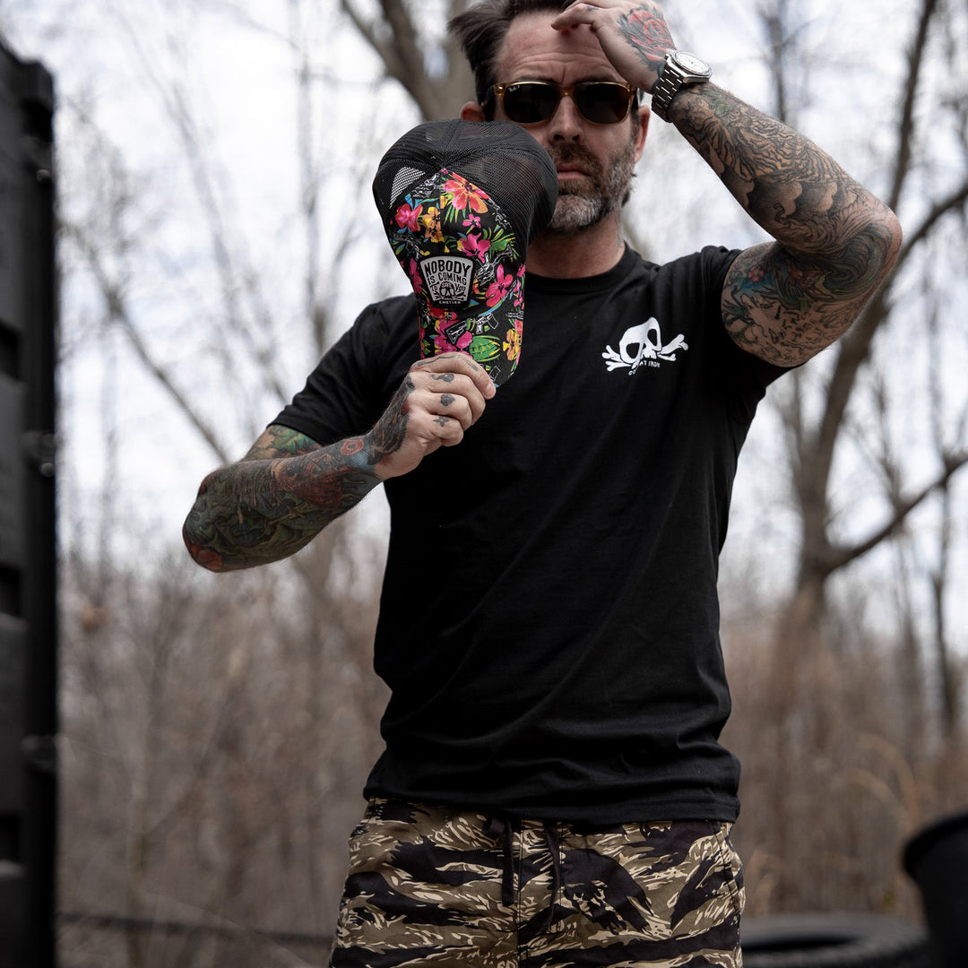 Nobody Is Coming To Save You Skull Men's T-Shirt